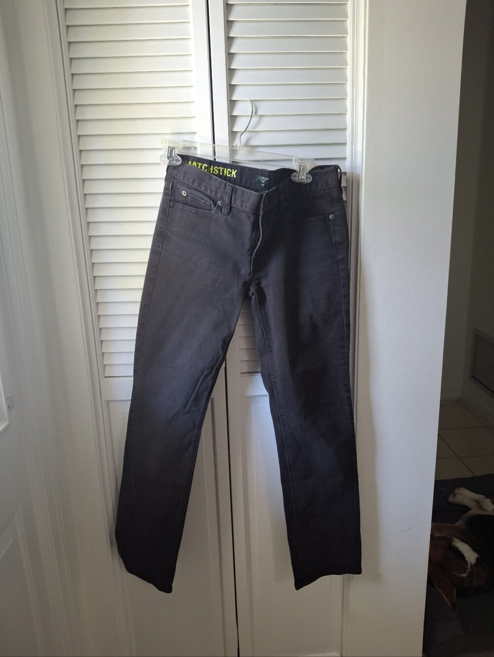 J. Crew Women's Slim Straight Jeans in BLACK